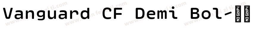 Vanguard CF Demi Bol字体转换